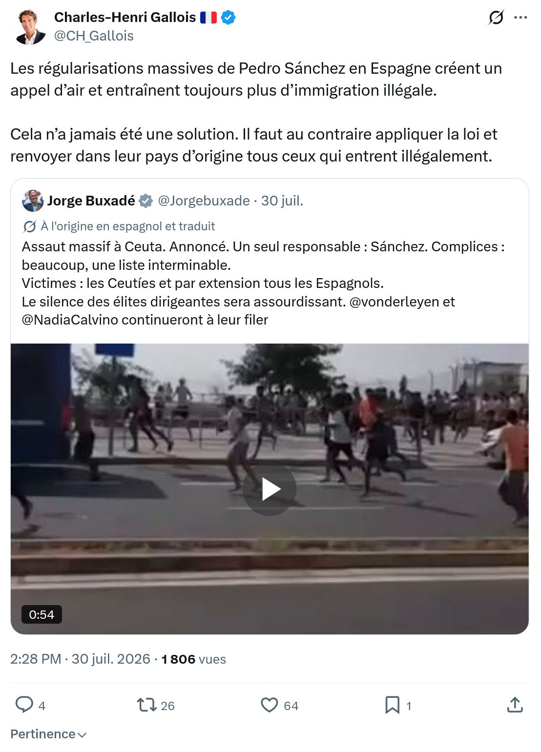 Charles-Henri Gallois: Les régularisations massives...