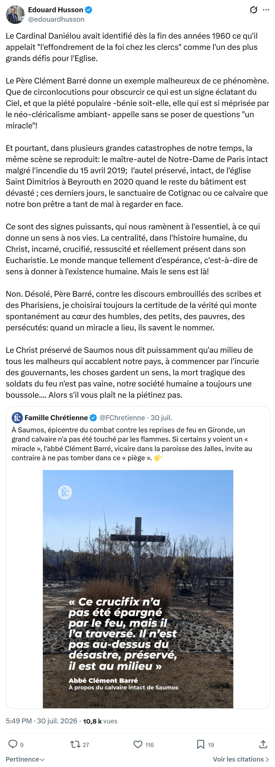 Édouard Husson: Le Cardinal Daniélou avait identifié...