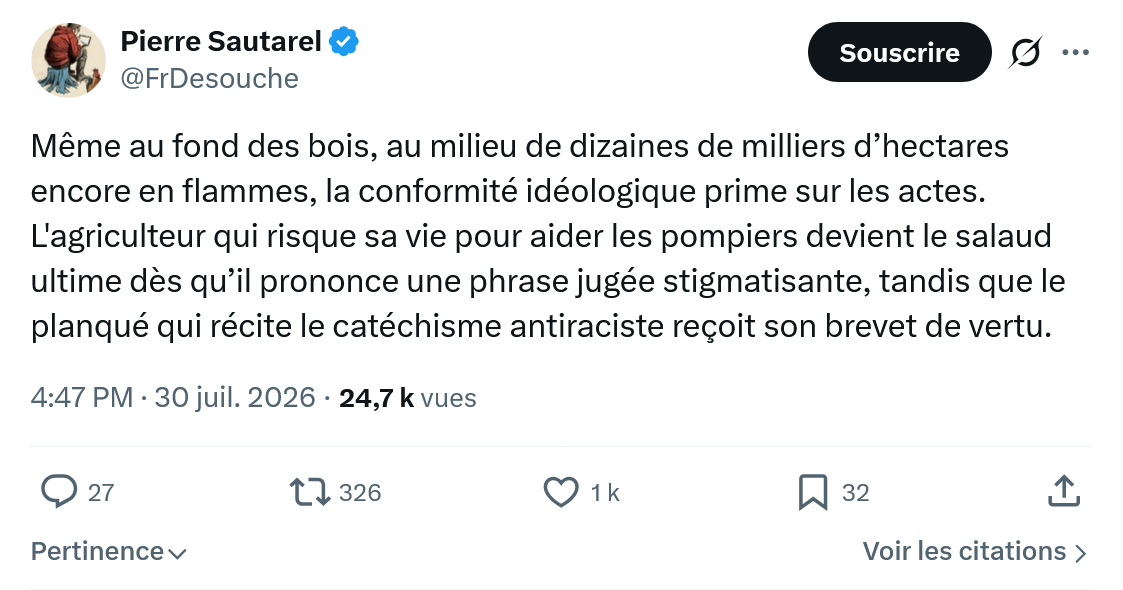 Pierre Sautarel: Même au fond des bois...