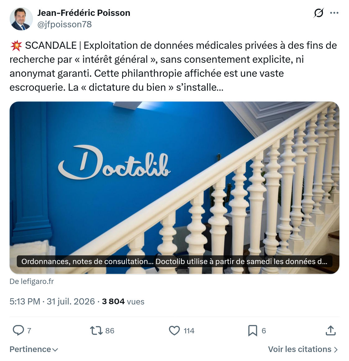 Jean-Frédéric Poisson: SCANDALE...