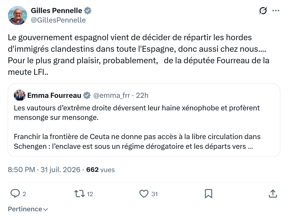 Gilles Pennelle: Le gouvernement espagnol vient...