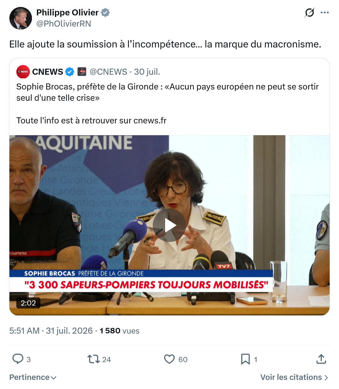 Philippe Olivier: Elle ajoute la soumission...