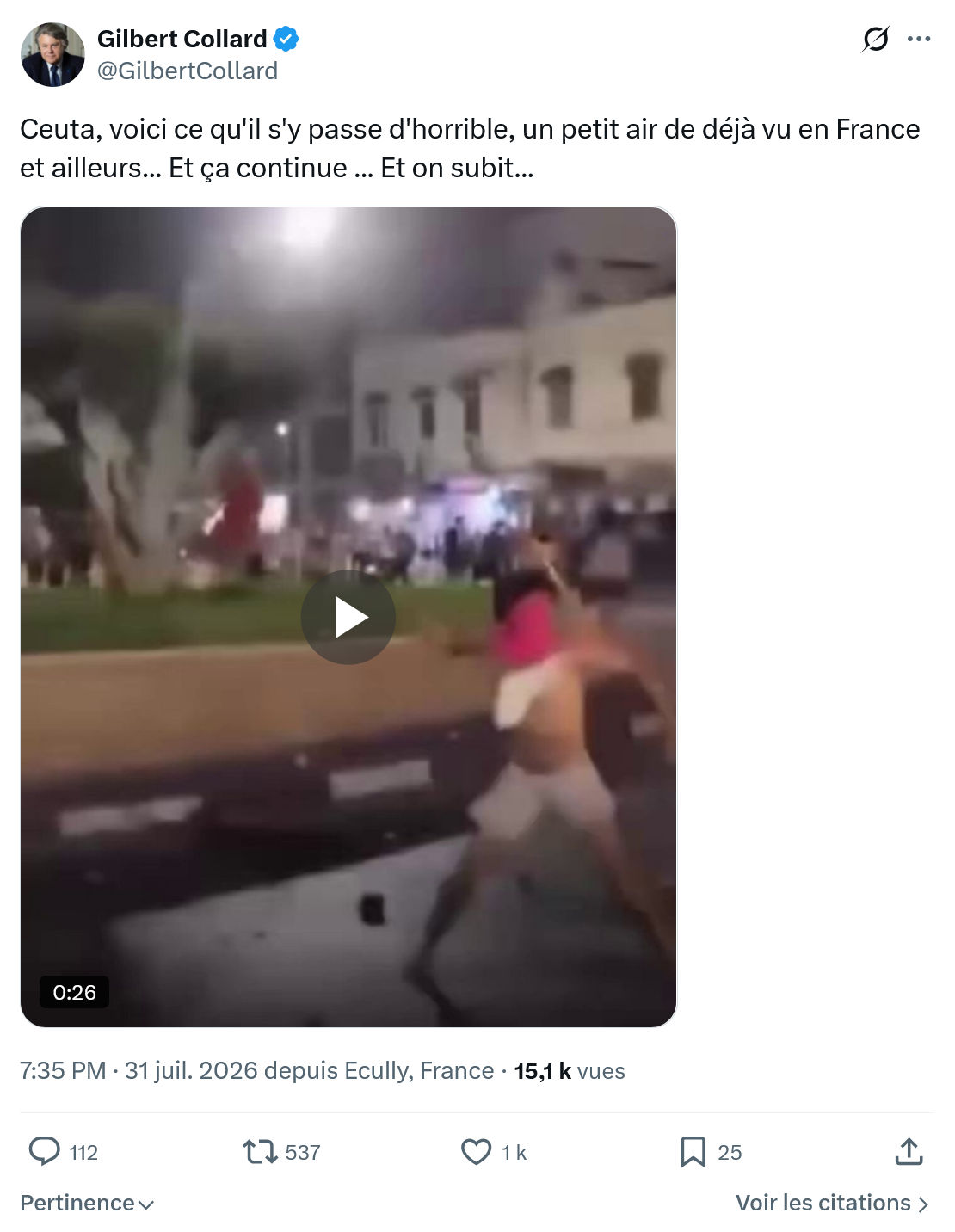 Gilbert Collard: Ceuta, voici ce qu'il...