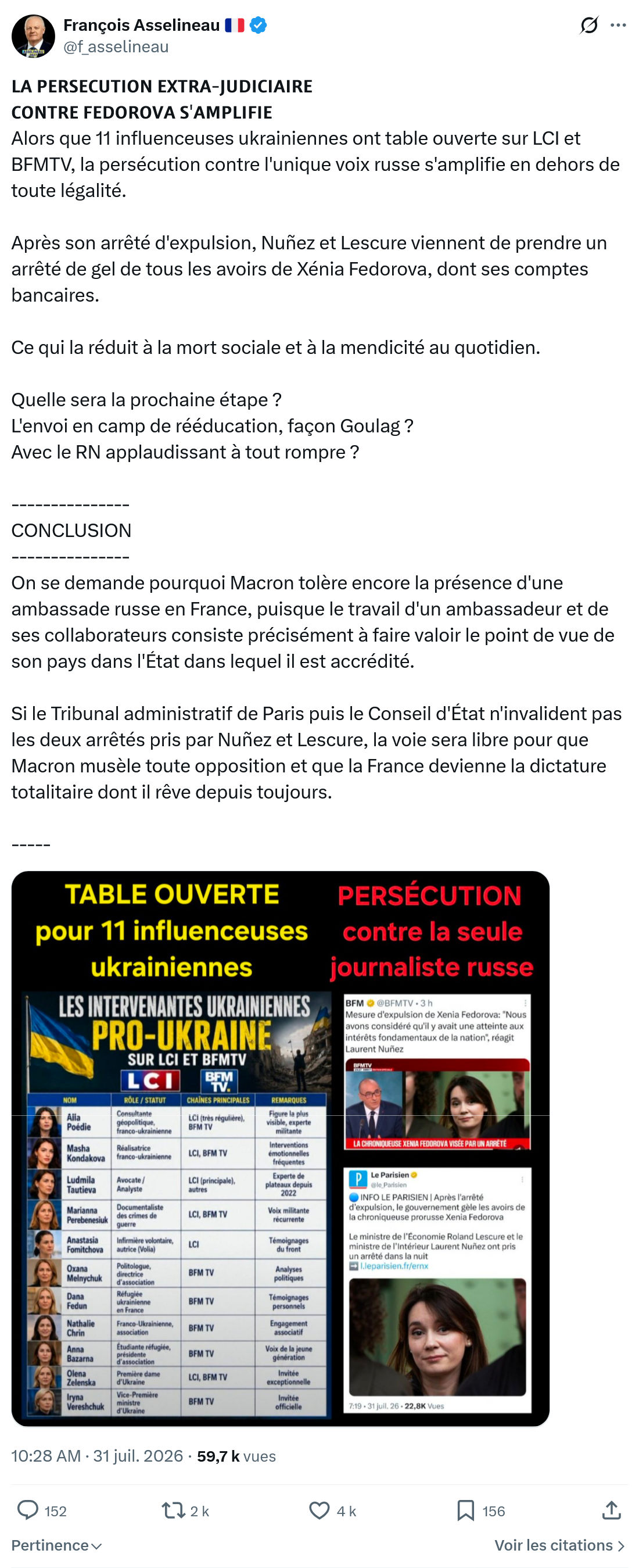 Francois Asselineau: La persecution extra-judiciaire...