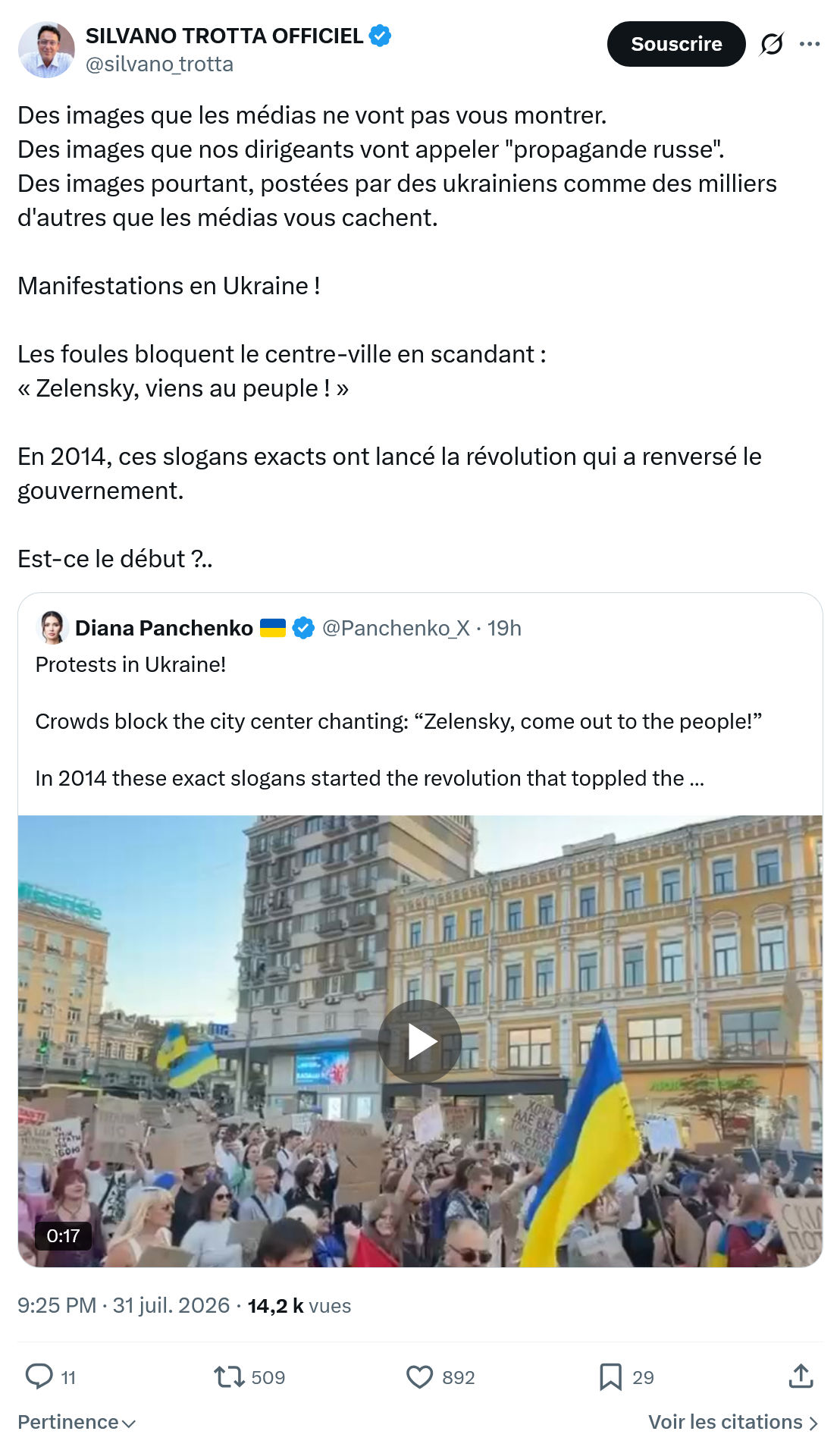 Silvano Trotta: Des images que les médias...