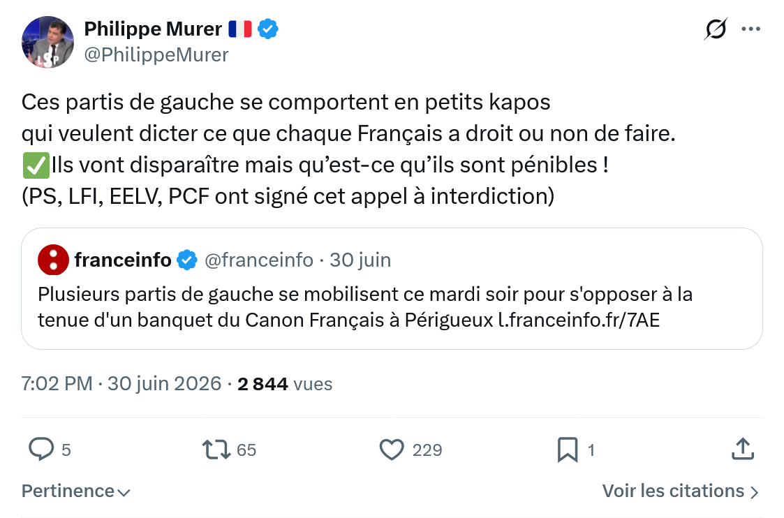 Philippe Murer: Ces partis de gauche se comportent...