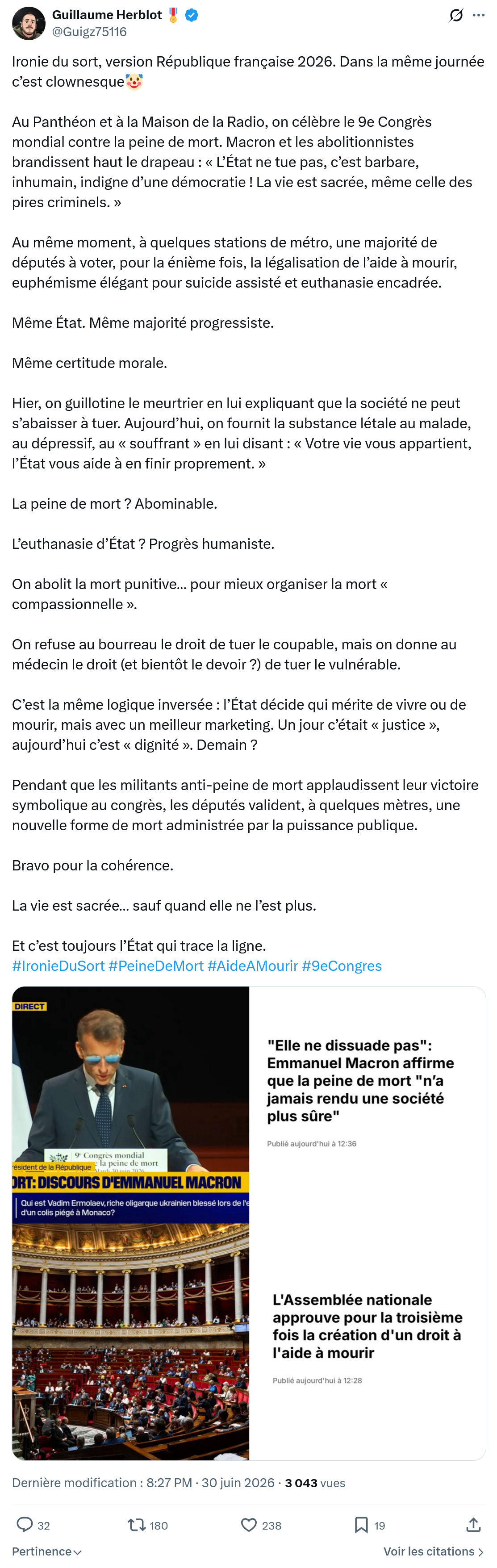 Guillaume Herblot: Ironie du sort...