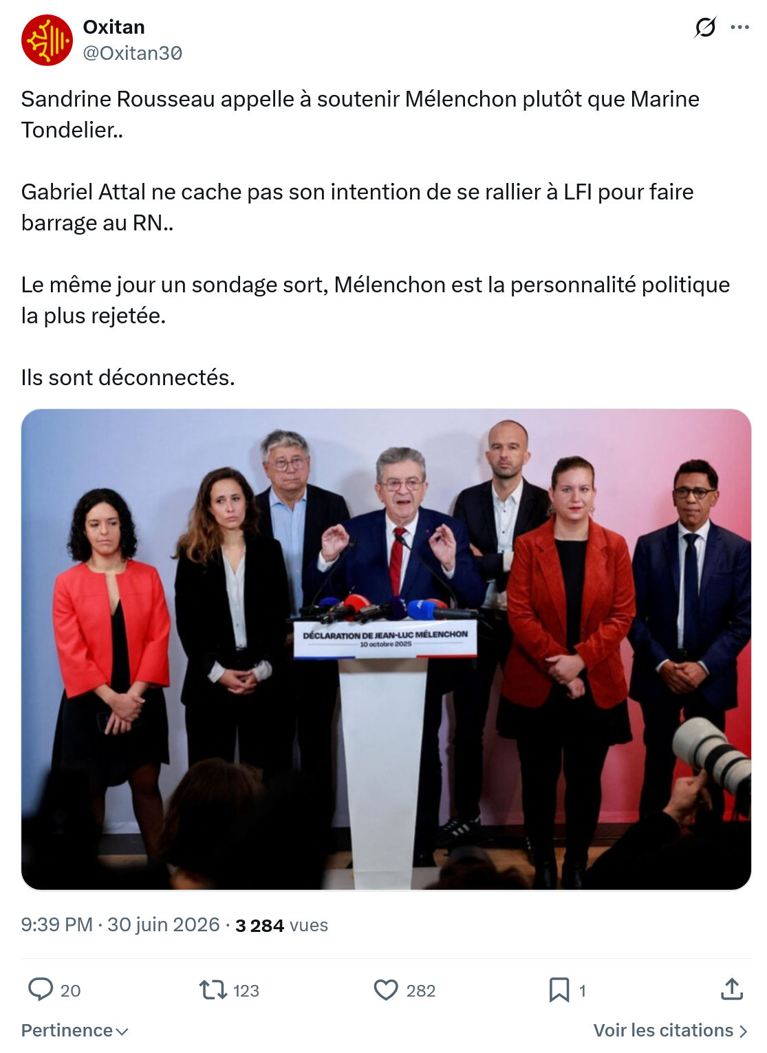 Oxitan: Sandrine Rousseau appelle à soutenir...