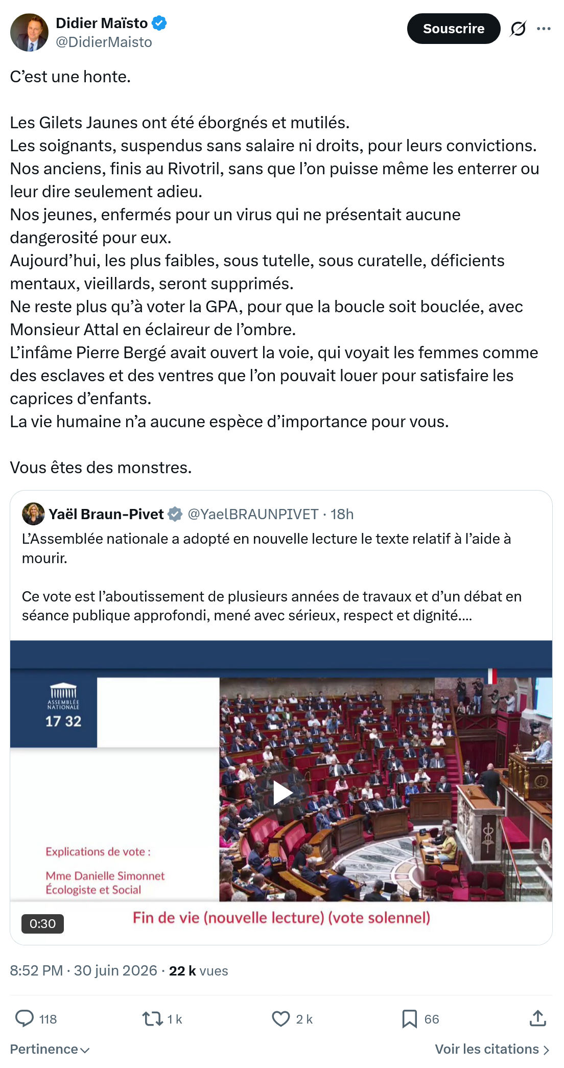 Didier Maïsto: C’est une honte...