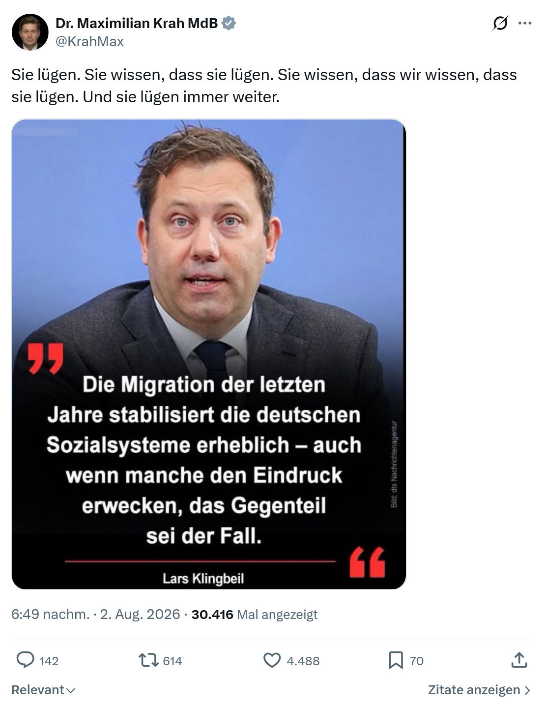 Maximilian Krah: Sie lügen...