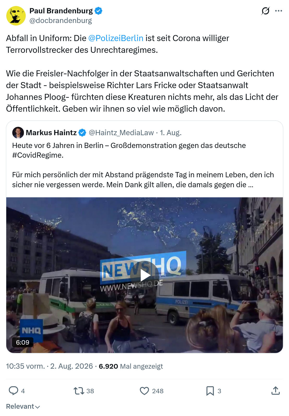 Paul Brandenburg: Abfall in Uniform...