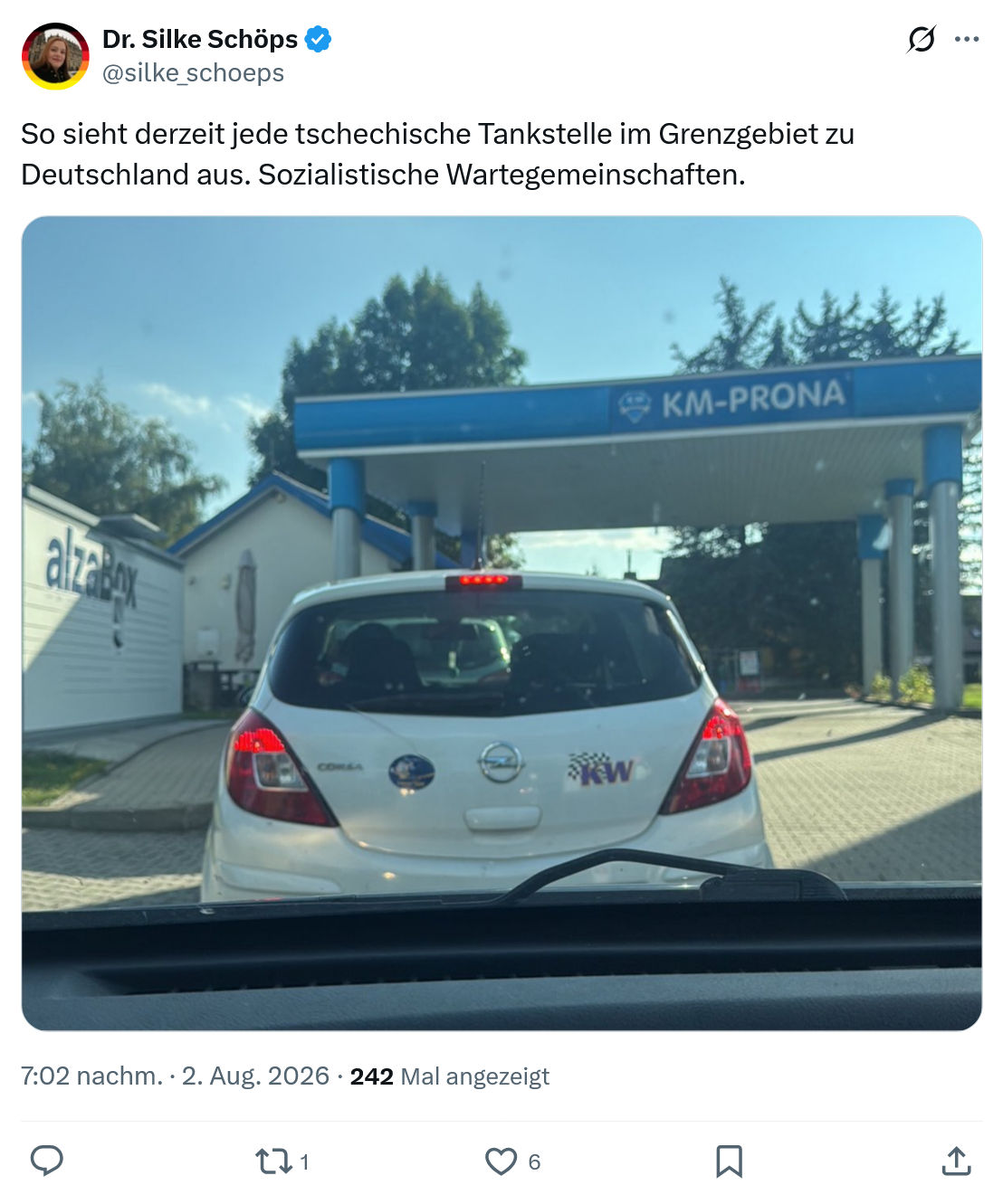 Silke Schöps: So sieht derzeit jede tschechische...