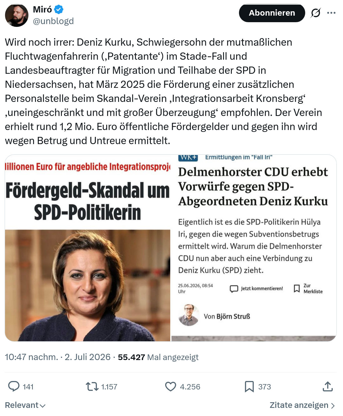 Miro Wolsfeld: Wird noch irrer...