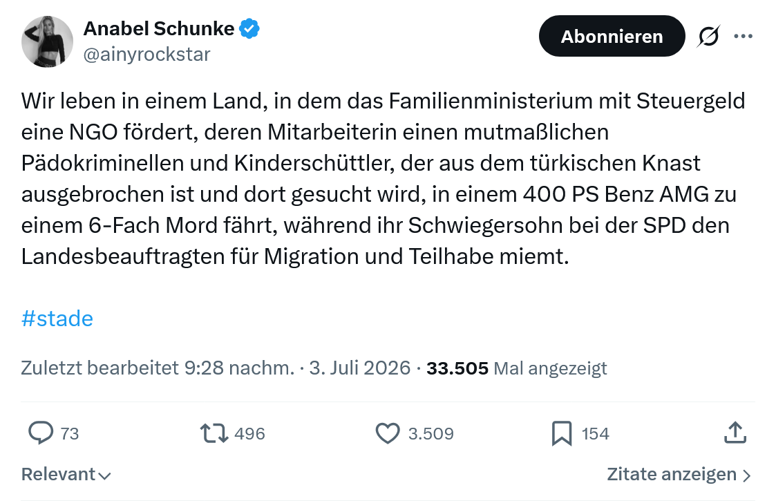 Anabel Schunke: Wir leben in einem Land...