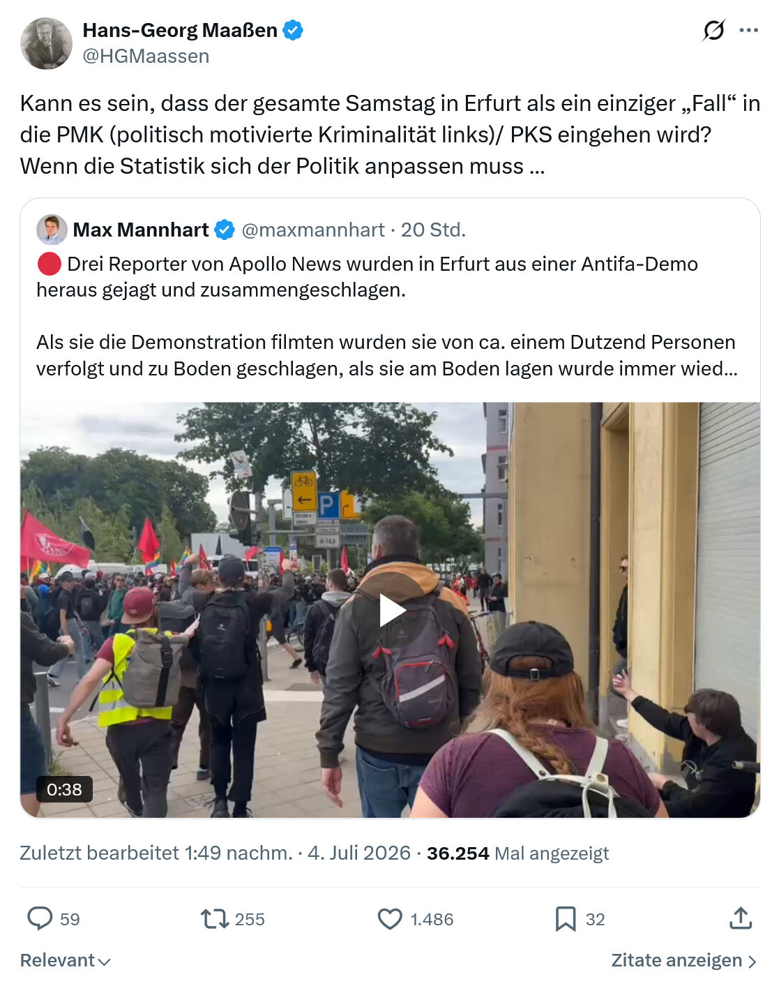 Hans-Georg Maaßen: Kann es sein...