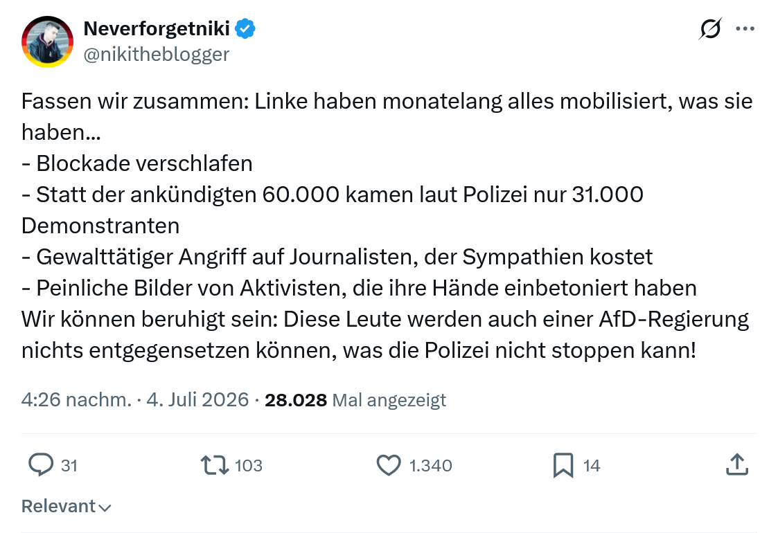 Neverforgetniki: Fassen wir zusammen...