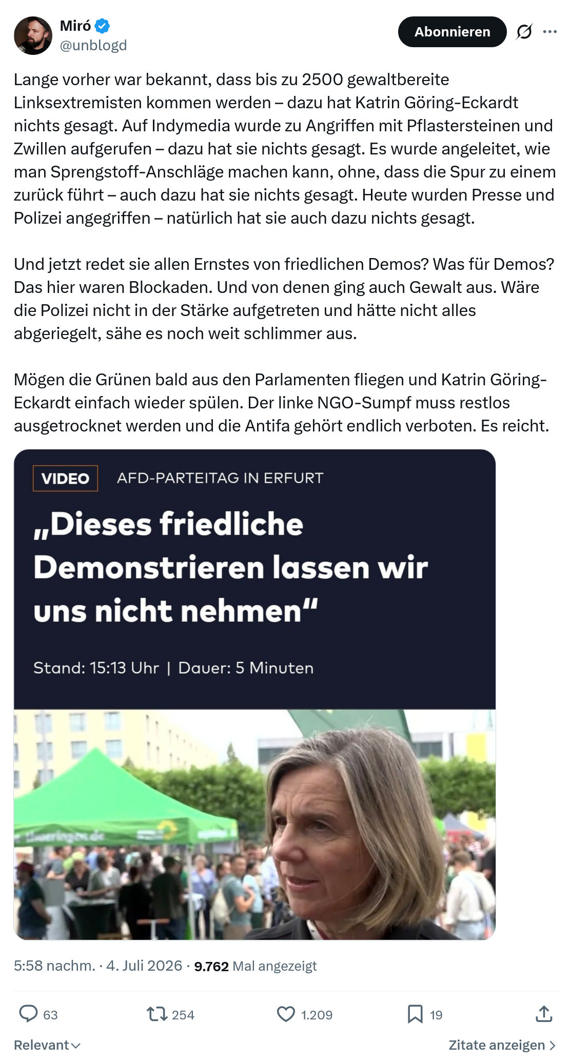 Miro Wolsfeld: Lange vorher war bekannt, dass bis zu 2500...