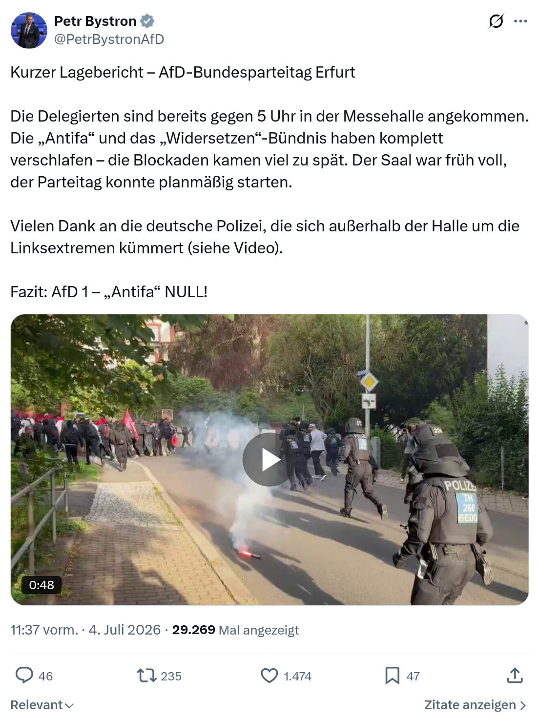Petr Bystron: Kurzer Lagebericht...