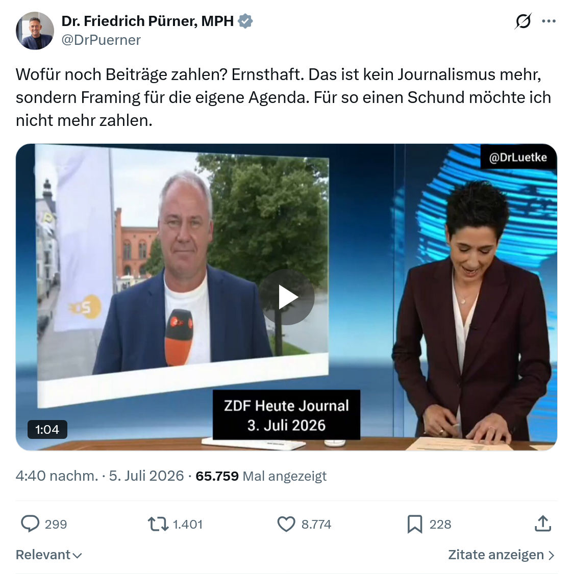 Friedrich Pürner: Wofür noch Beiträge zahlen?...
