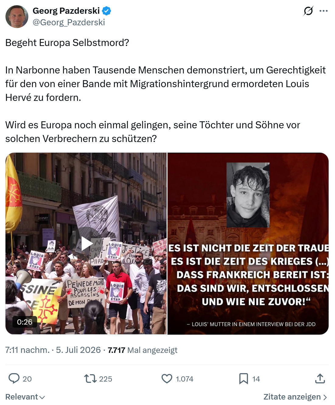 Georg Pazderski: Begeht Europa Selbstmord?...