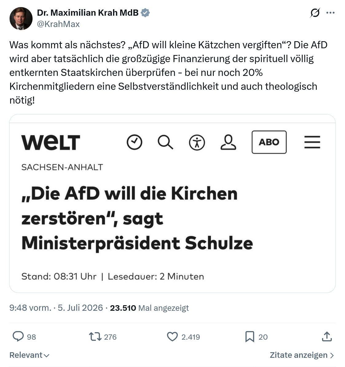 Maximilian Krah: Was kommt als nächstes?...