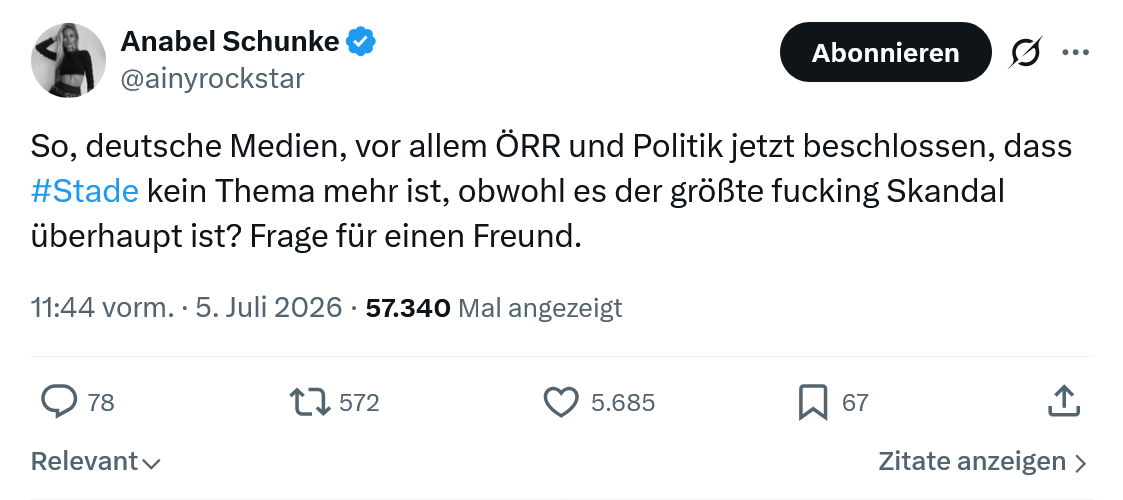 Anabel Schunke: So, deutsche Medien...