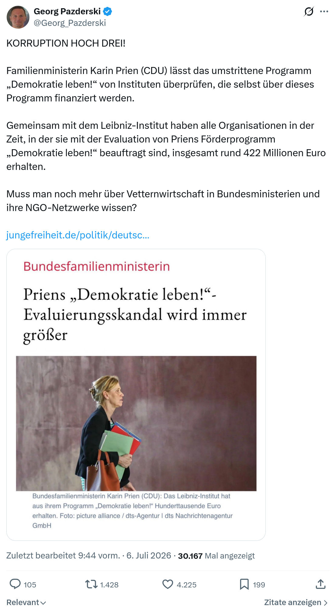 Georg Pazderski: KORRUPTION HOCH DREI!...