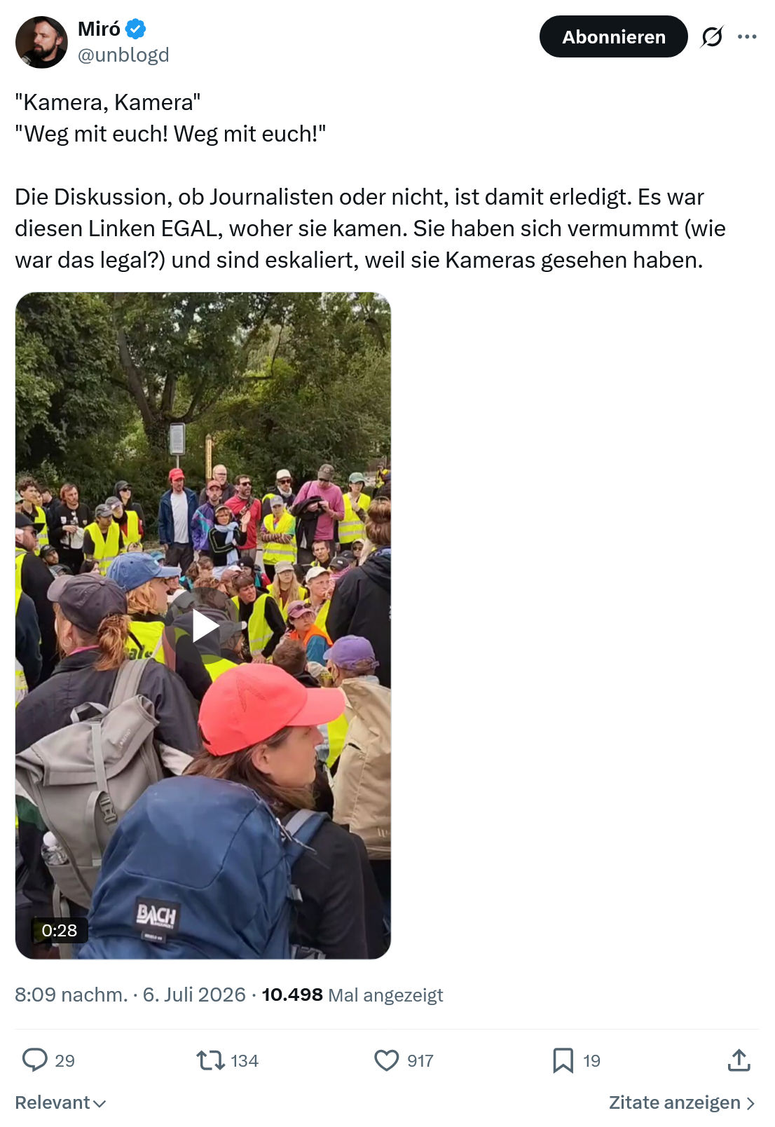 Miro Wolsfeld: "Kamera, Kamera"...