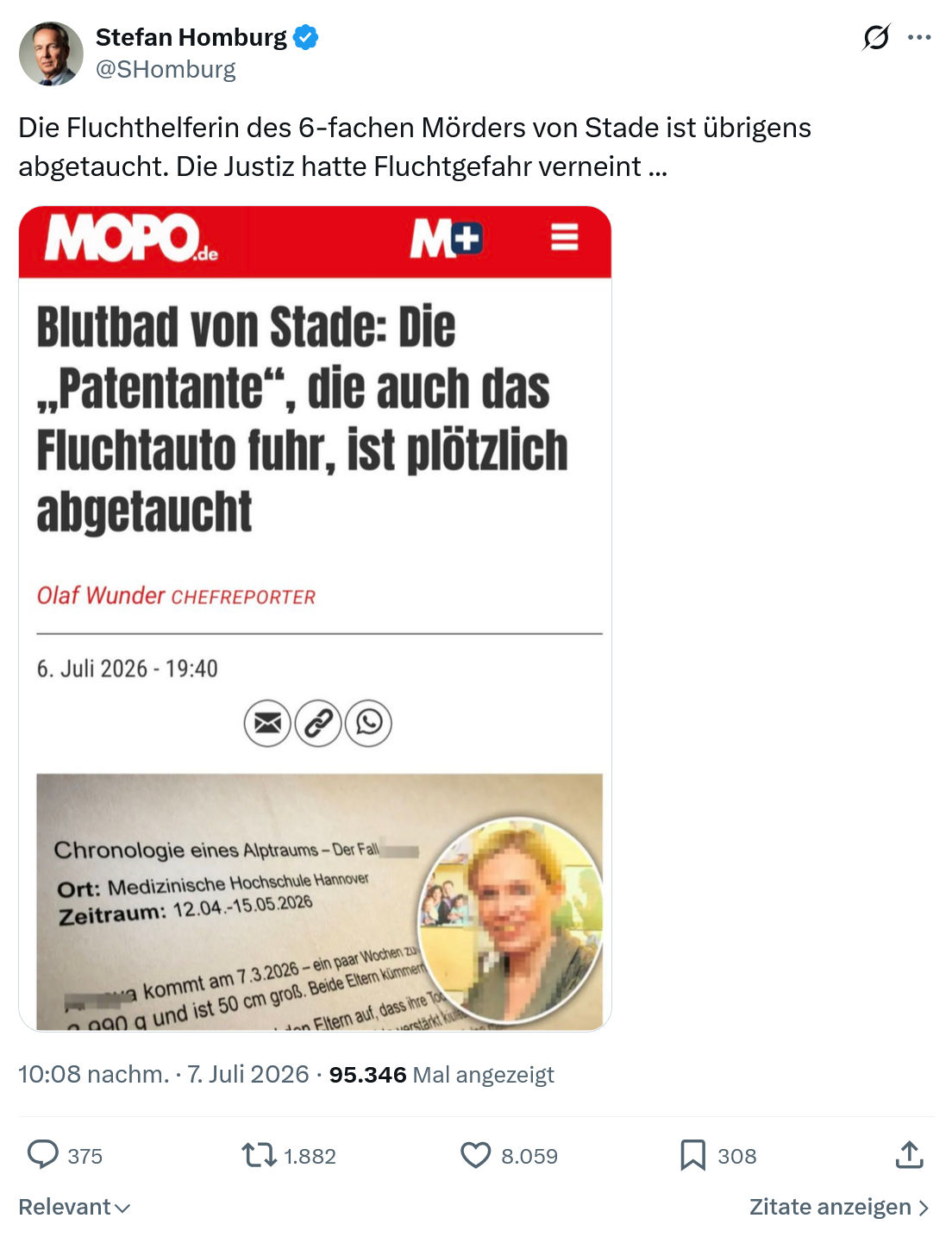 Stefan Homburg: Die Fluchthelferin des 6-fachen...