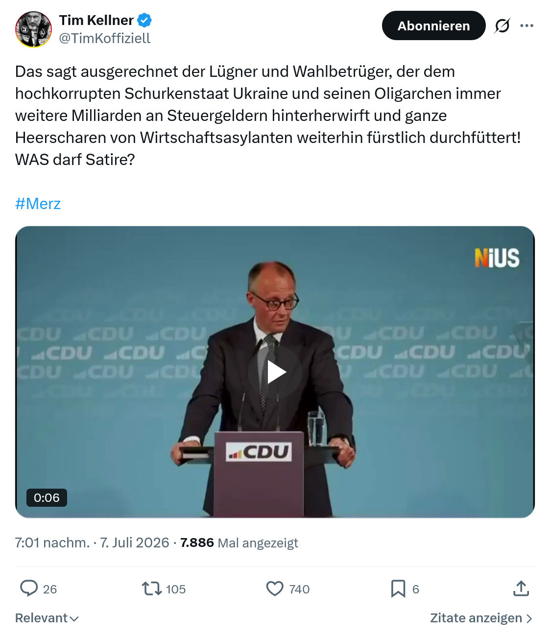 Tim Kellner: Das sagt ausgerechnet der Lügner und Wahlbetrüger...