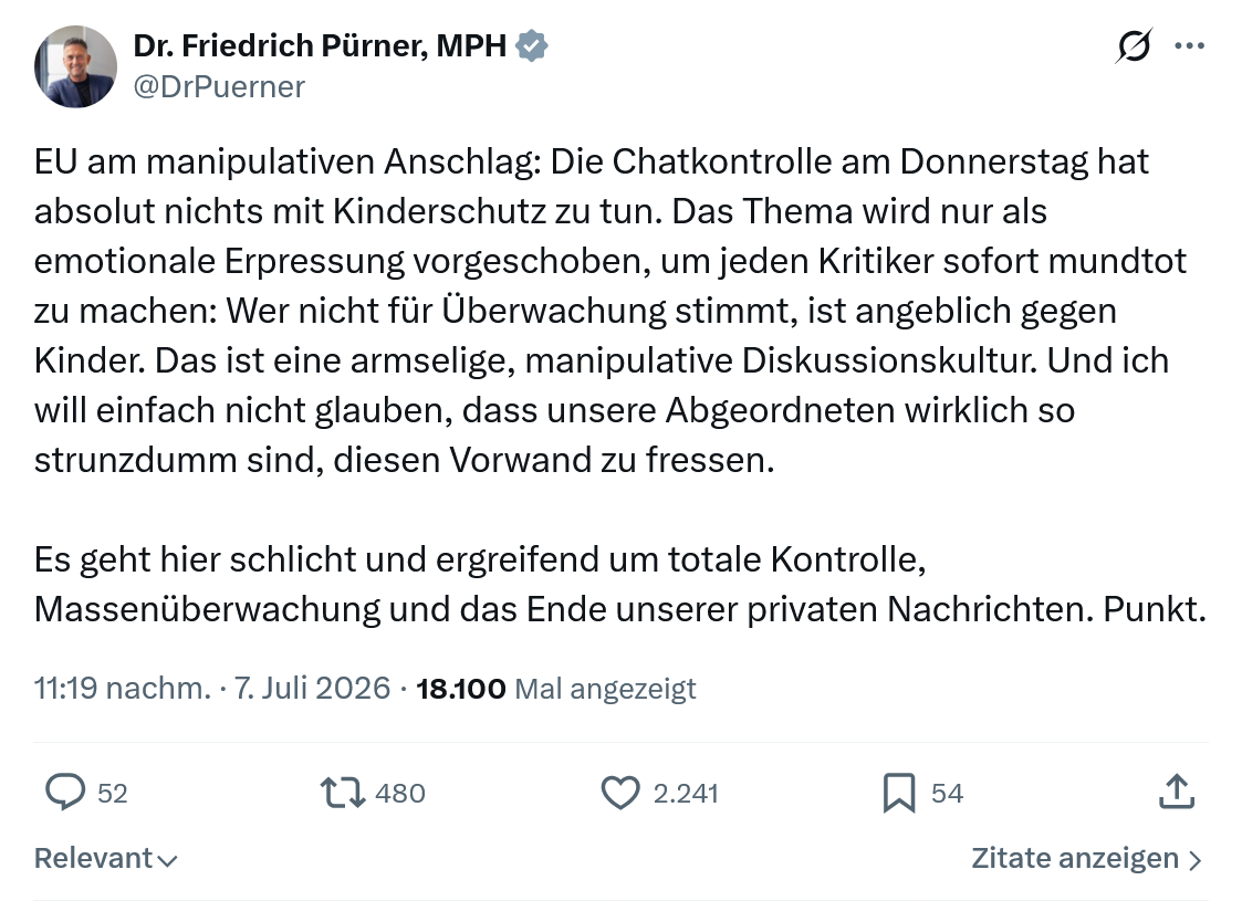 Friedrich Pürner: EU am manipulativen Anschlag...