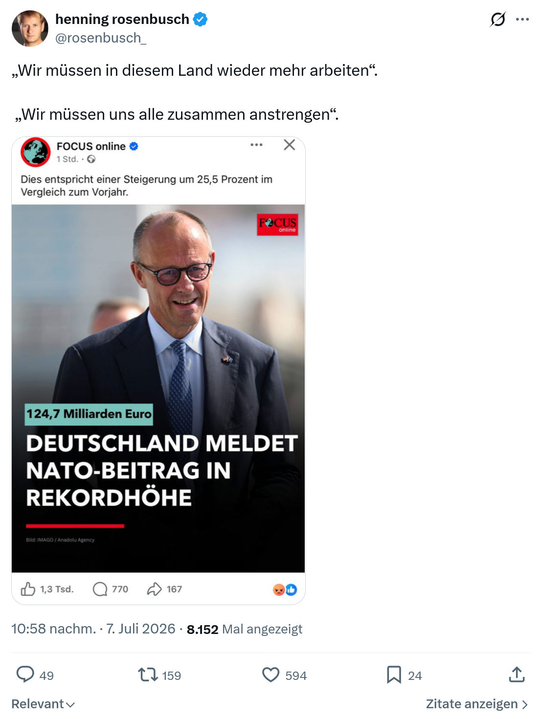 henning rosenbusch: Wir müssen in diesem...