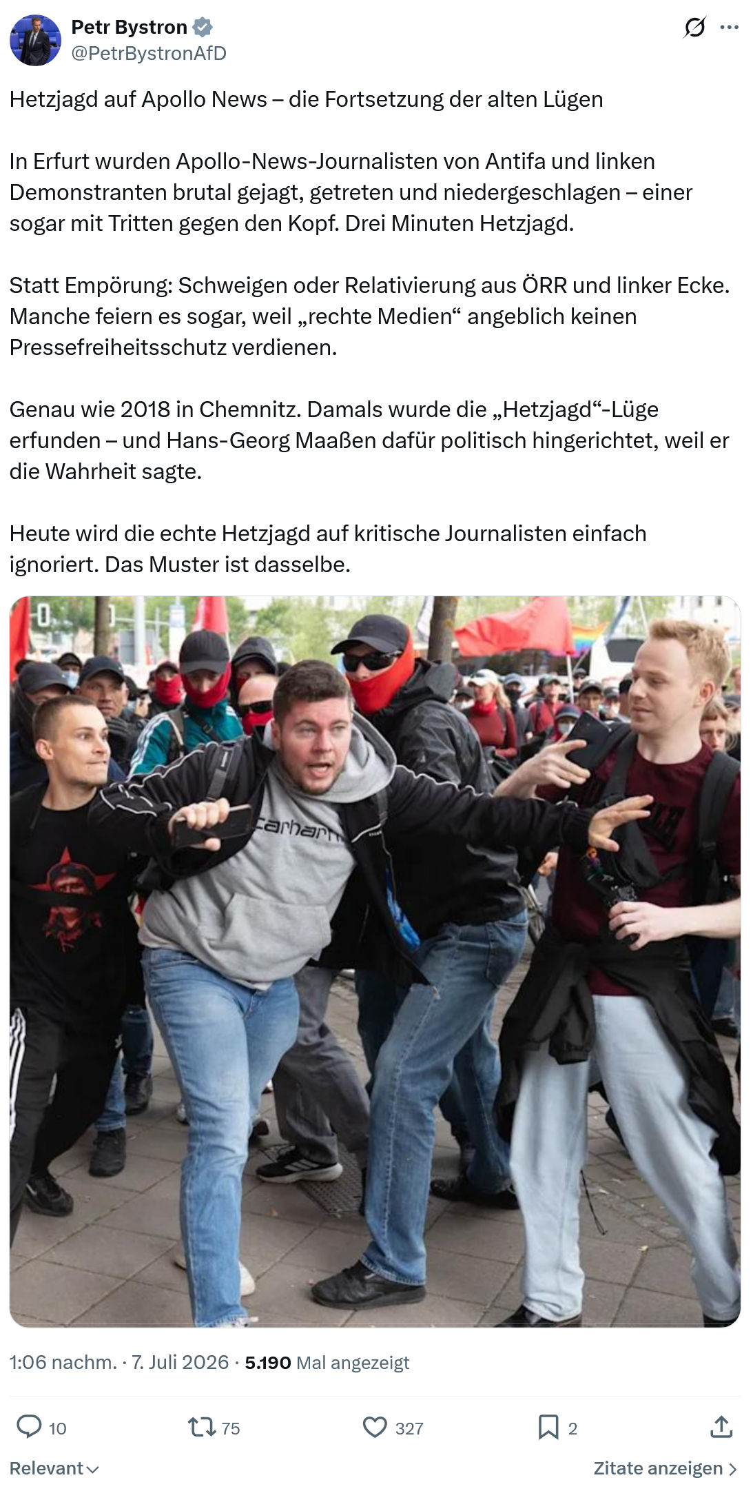 Petr Bystron: Hetzjagd auf Apollo News...