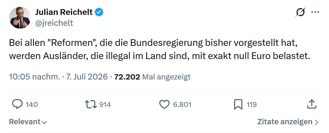 Julian Reichelt: Bei allen "Reformen"...