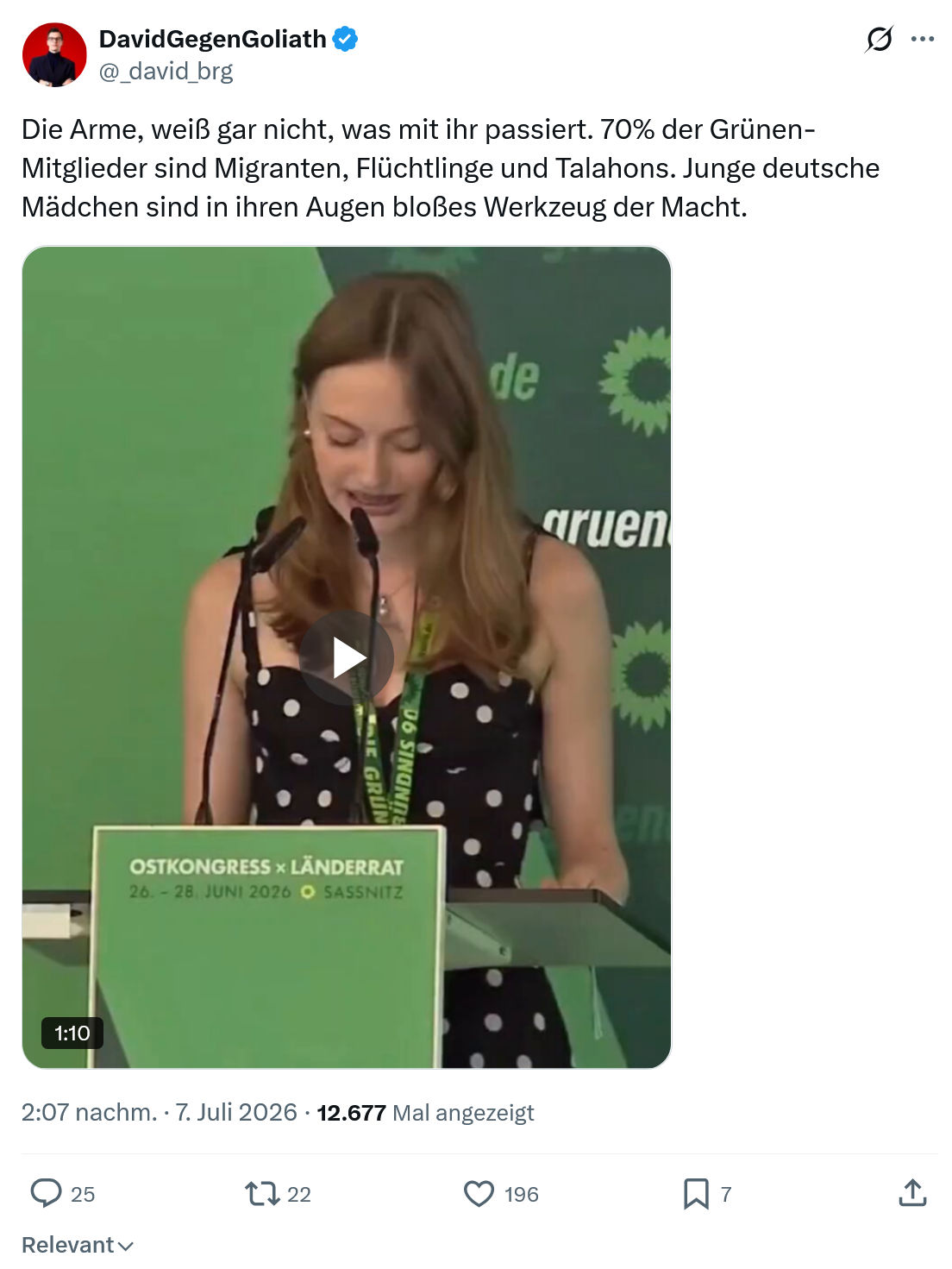 David Gegen Goliath: Die Arme, weiß gar nicht...