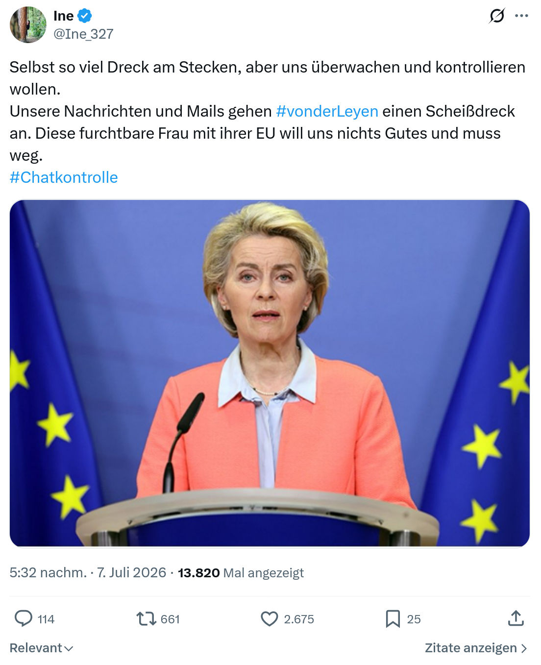 Ine: Selbst so viel Dreck am Stecken...