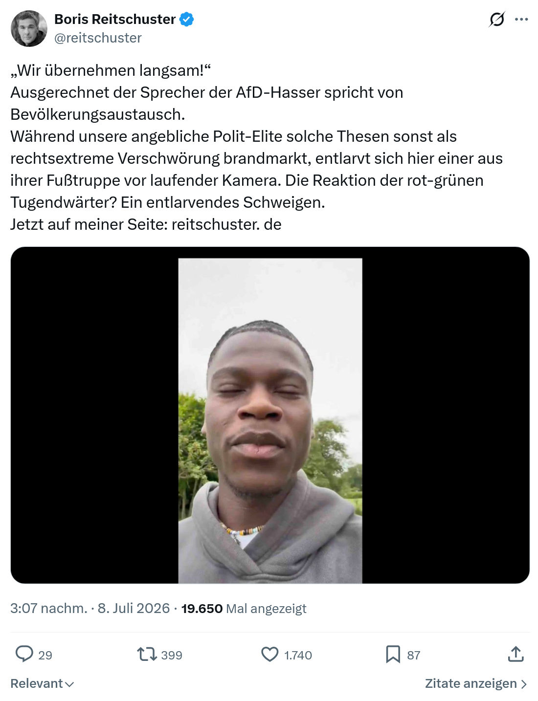 Boris Reitschuster: Wir übernehmen langsam...