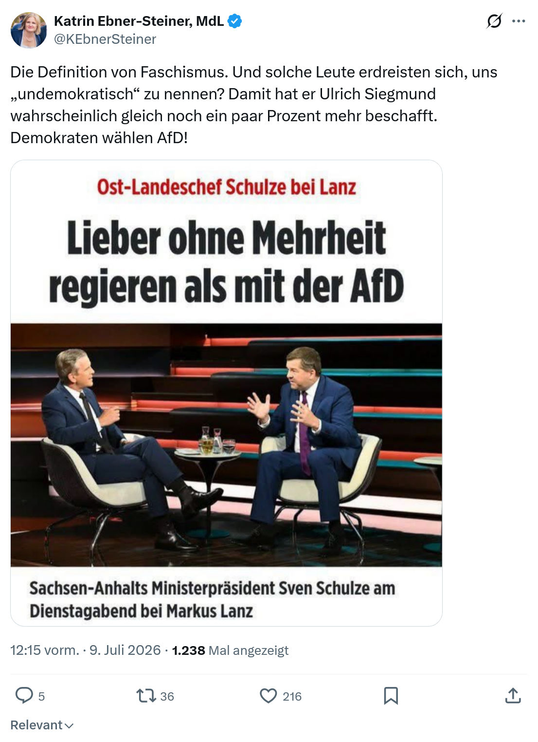 Katrin Ebner-Steiner: Die Definition von Faschismus...