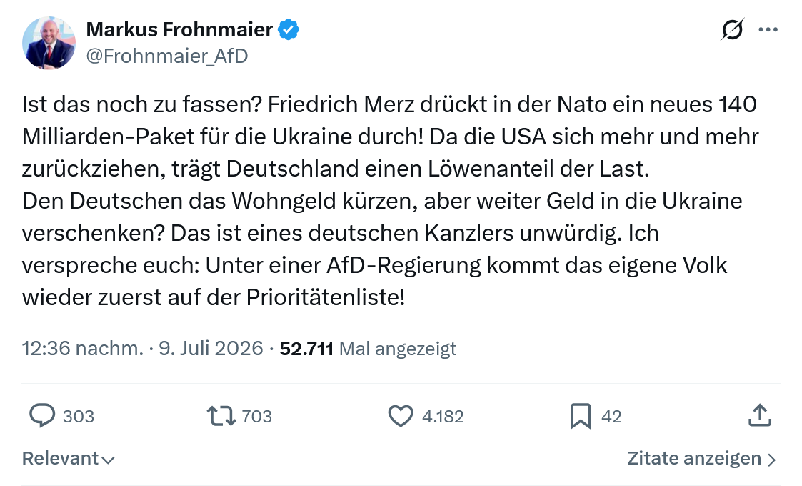 Markus Frohnmaier: Ist das noch zu fassen...