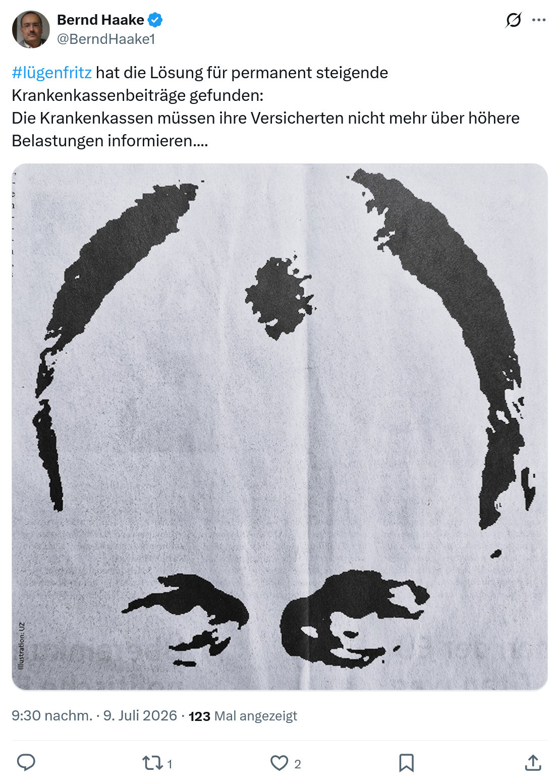 Bernd Haake: #lügenfritz hat die Lösung...