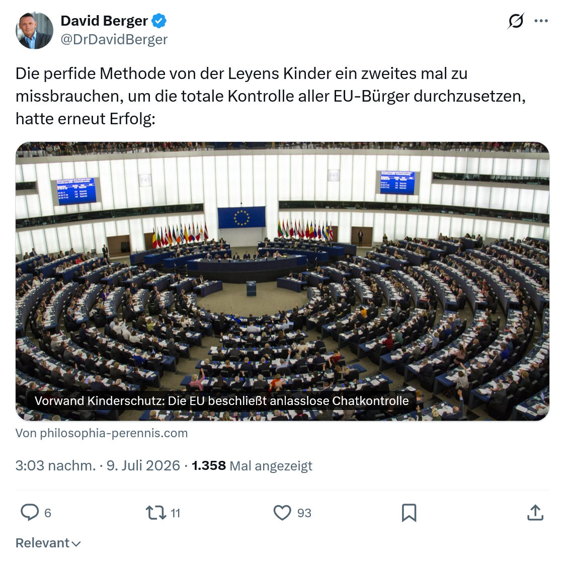 David Berger: Die perfide Methode von der Leyens Kinder...