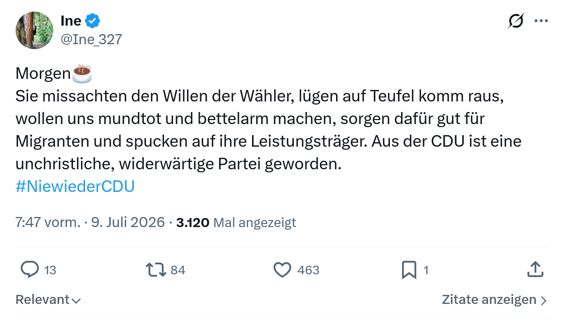Ine: Morgen...