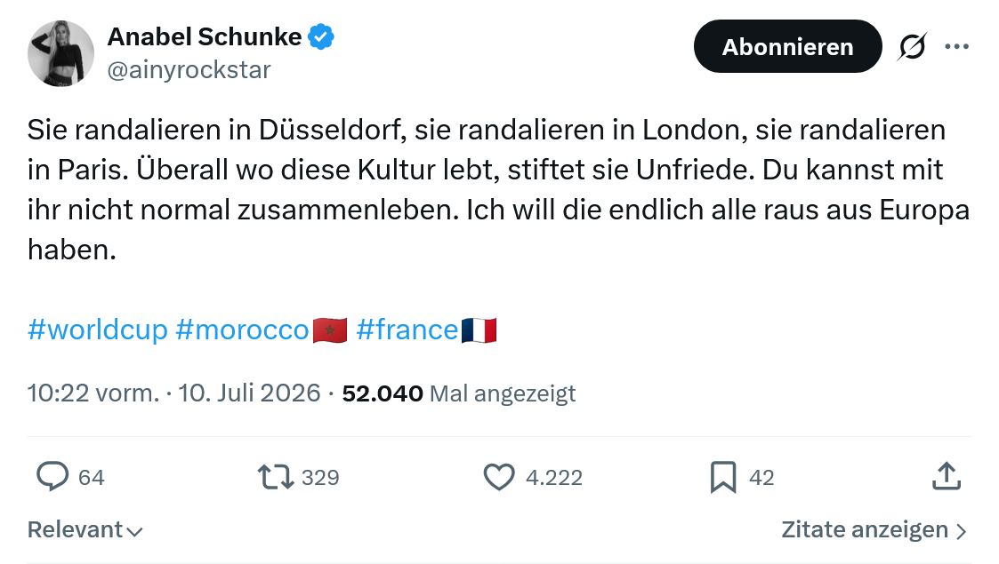 Anabel Schunke: Sie randalieren in Düsseldorf...