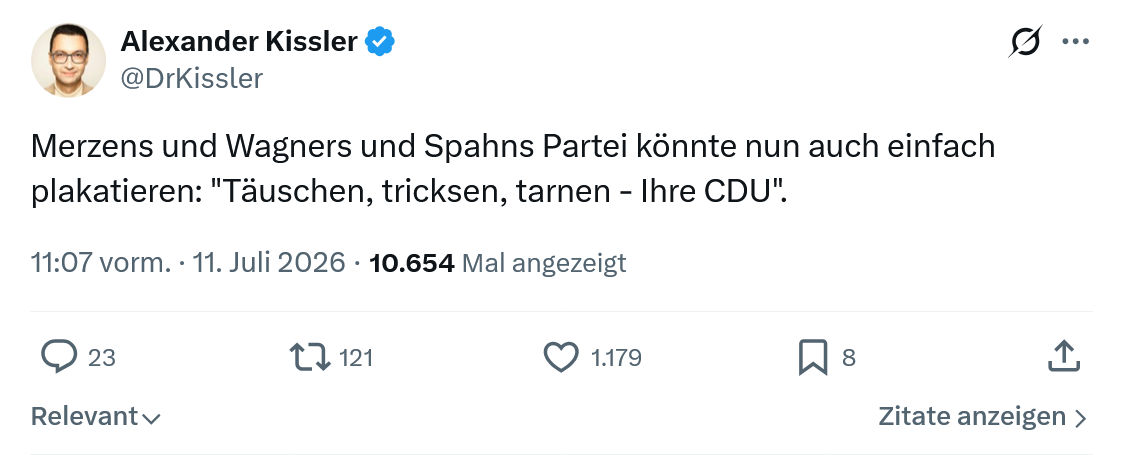 Alexander Kissler: Merzens und Wagners und Spahns...