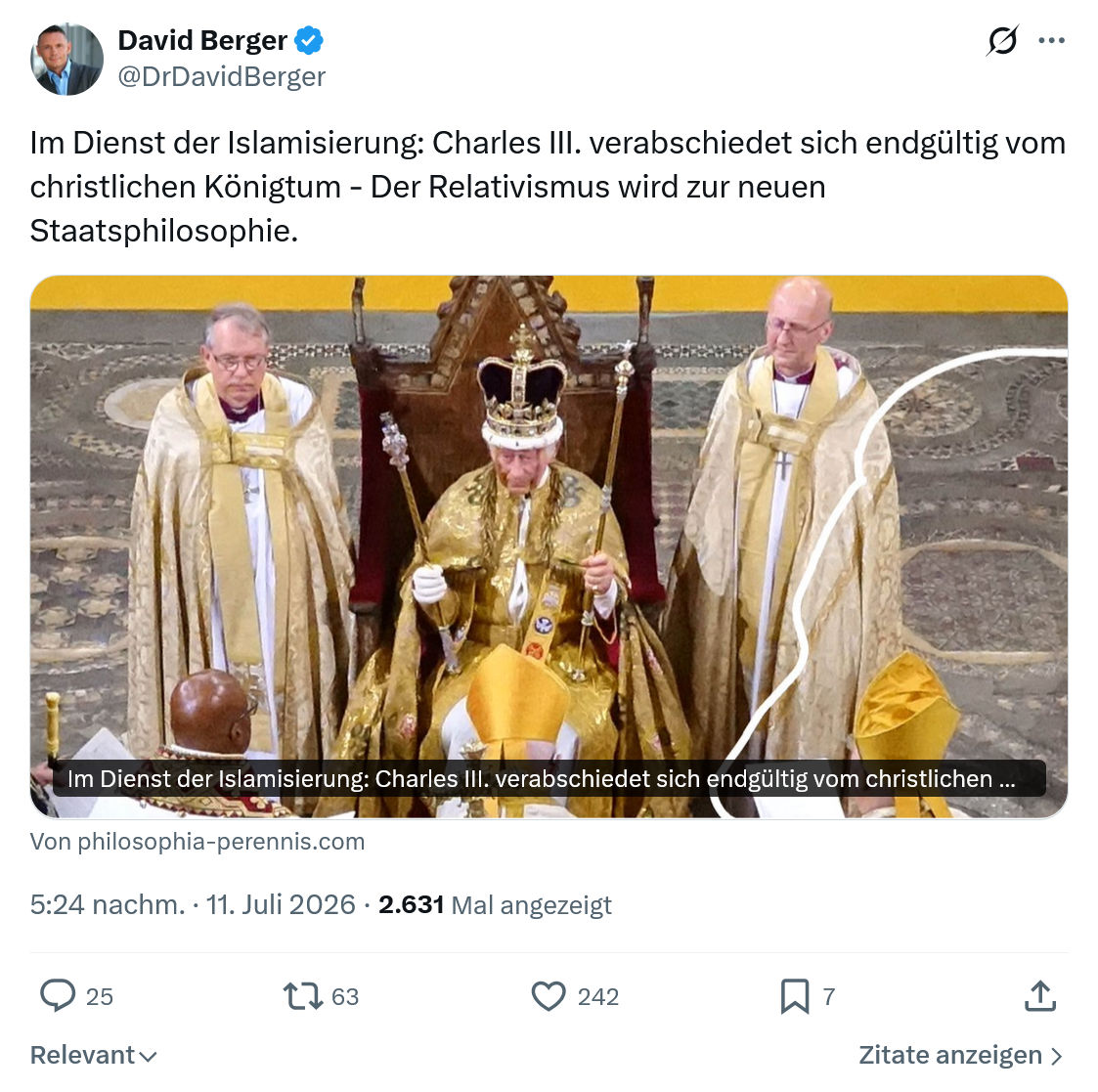 David Berger: Im Dienst der Islamisierung...