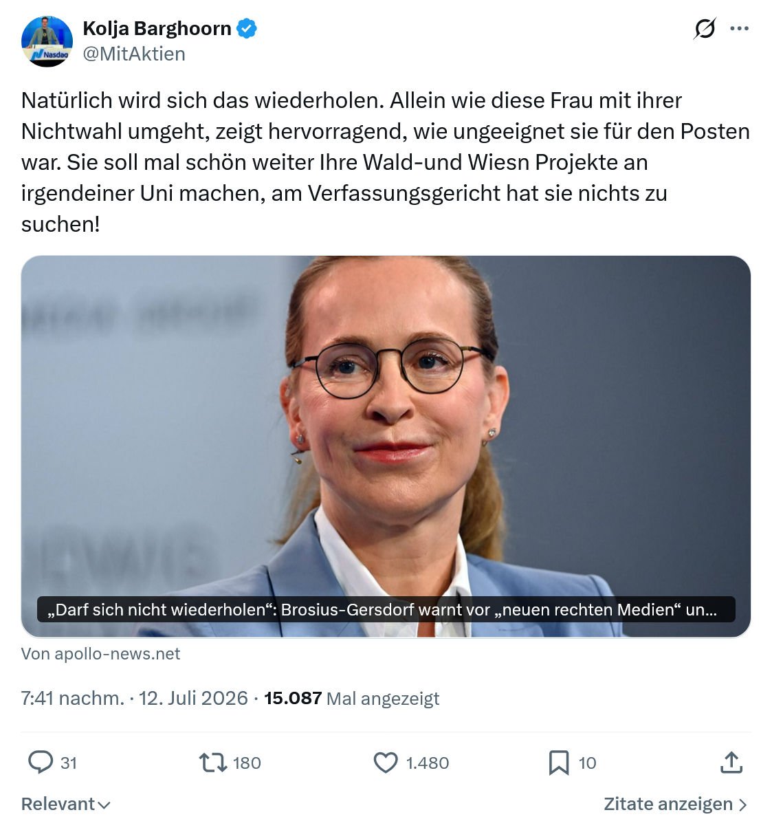 Kolja Barghoorn: Natürlich wird sich das wiederholen...