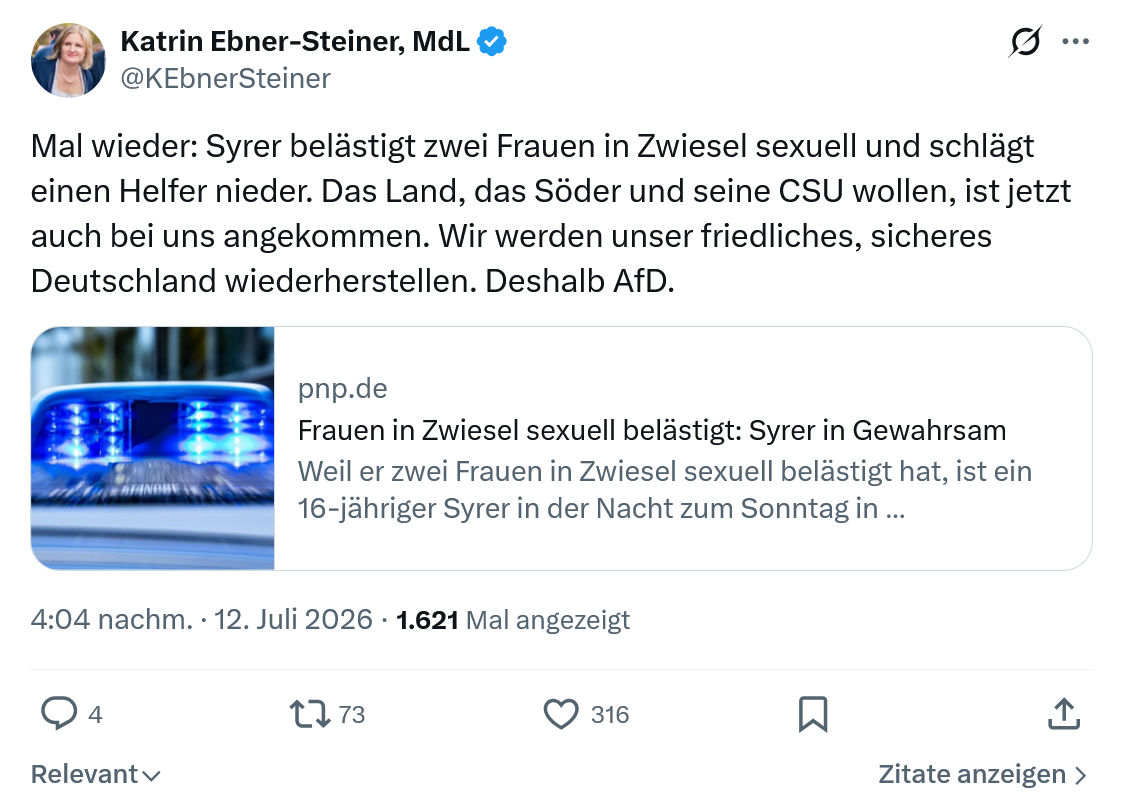 Katrin Ebner-Steiner: Mal wieder...