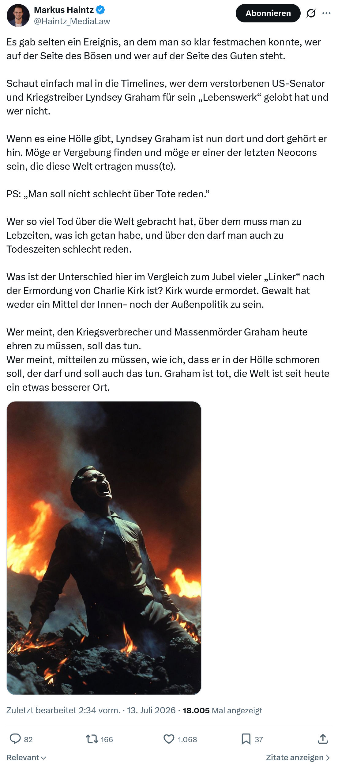Markus Haintz: Es gab selten ein Ereignis...