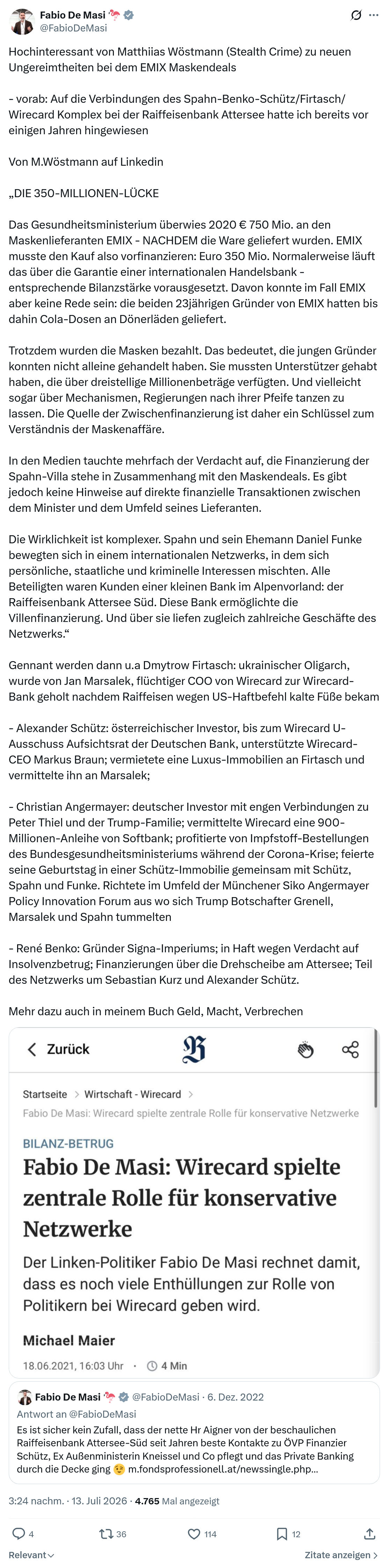 Fabio De Masi: Hochinteressant von Matthiias Wöstmann...
