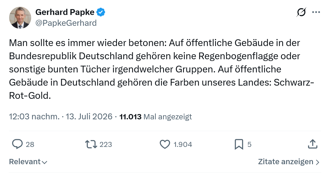 Gerhard Papke: Man sollte es immer wieder betonen...